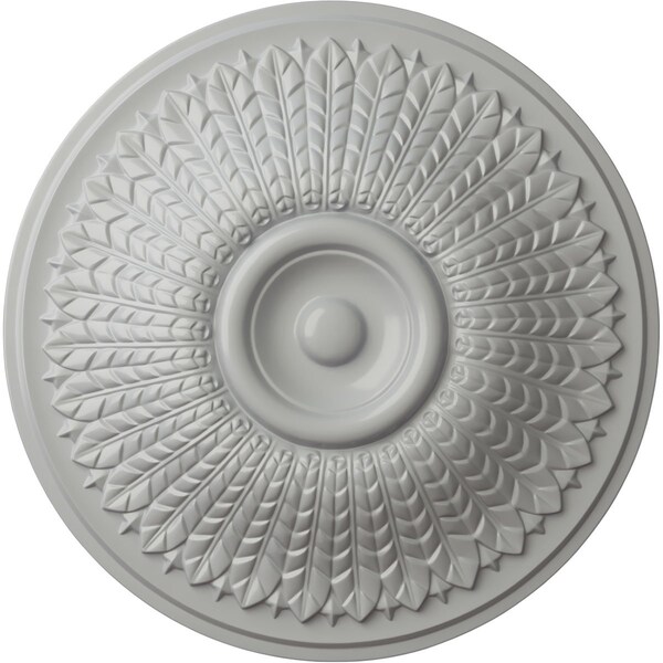 Ekena Millwork Modena Ceiling Medallion (Fits Canopies up to 5 1/4"), Hand-Painted Frost, 23 1/2"OD x 3 1/2"P CM23MOFRF - main